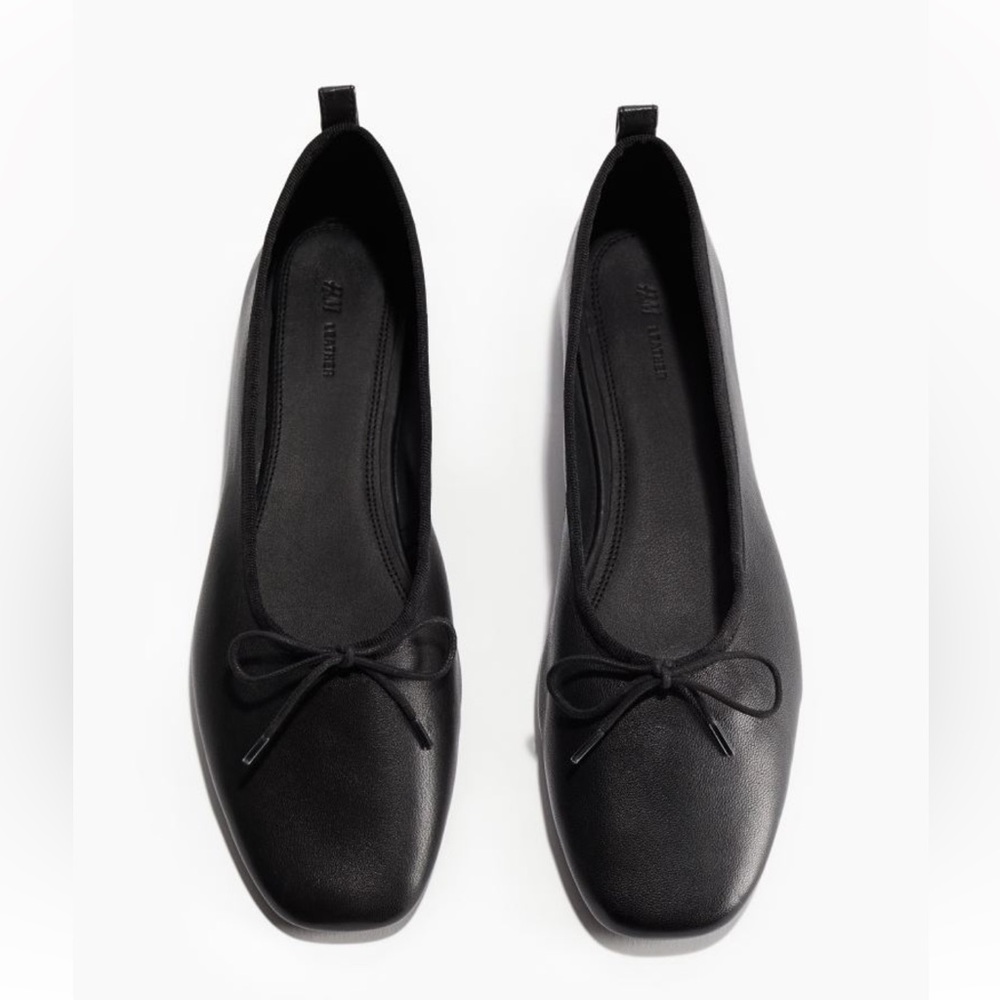H&M Leather Ballet Flats- NWT in Box